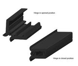 Centaflex PVC Door Hinge 1200mm Length Black - Water and Dust Proof