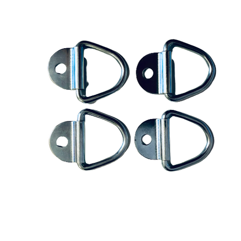 4 x Lashing Ring D Ring Tie Down Anchor Zinc plated