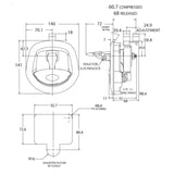 Whale Tail T Lock for Trailer, Truck, Tool Box - Fineline Fabrications